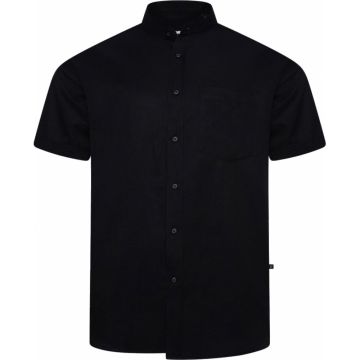 Kam Mens Big Size Grandad Oxford Casual Short Sleeve Shirt