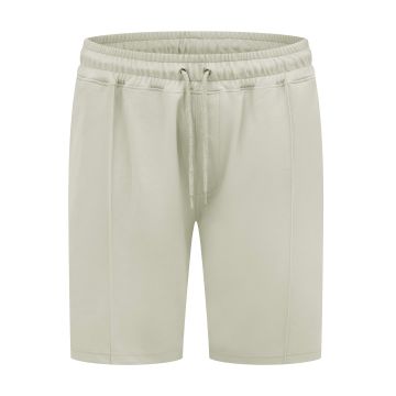 D555 Mens Big Size Stretch Pique Elasticated Waist Shorts With Pin Tuck Front