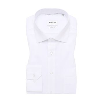 Eterna Mens Big Size Comfort Fit Self Stripe Cotton Formal Long Sleeve Shirt