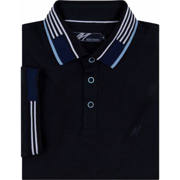 Mish Mash Mens Big Size Pattern Contrast Fashion Polo