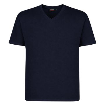 Espionage Mens Big Size Plain V Neck Cotton T Shirt