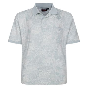 Espionage Mens Big Size Leaf Print Polo Shirt