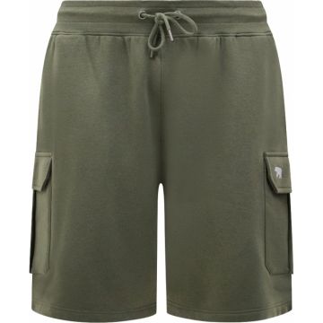 D555 Mens Big Size Elasticated Waist Fleece Cargo Shorts