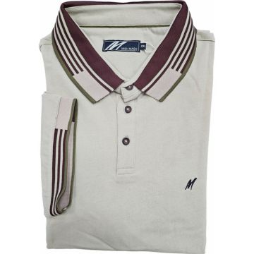 Mish Mash Mens Big Size Pattern Contrast Fashion Polo