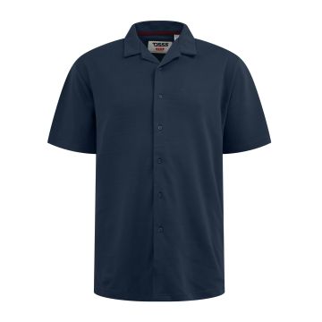 D555 Stretch Cuban Collar Resort Short Sleeve Shirt