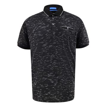 D555 Mens Big Size Polo With Contrast Collar And Cuff With Chest Pocket
