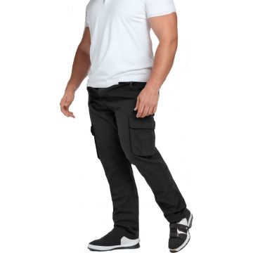 Kam Mens Big Size Elasticated Waist Stretch Fit Cargo Trousers