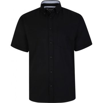 Kam Mens Big Size Premium Oxford Button Down Collar Short Sleeve Shirt With Breast Pocket