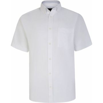 Kam Mens Big Size Premium Oxford Button Down Collar Short Sleeve Shirt With Breast Pocket