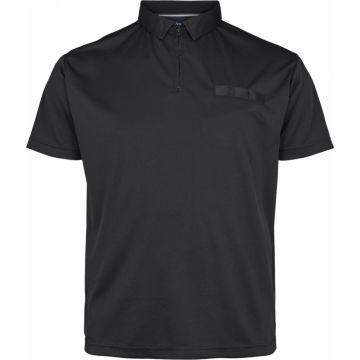 North 56 Mens Big Size Cool Effect Performance Zip Neck Short Sleeve Polo