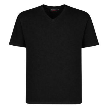 Espionage Mens Big Size Plain V Neck Cotton T Shirt