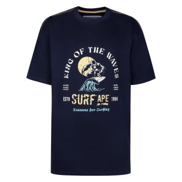 Ed Baxter Mens Big Size Surf Ape Print TShirt