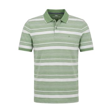 Fynch Hatton Mens Big Size Horizontal Stripe Contrast Collar Polo