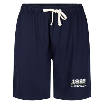 Ed Baxter Mens Big Size Cotton Varsity Lounge Short With Elastic and Drawstring Waistband