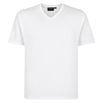 Espionage Mens Big Size Plain V Neck Cotton T Shirt