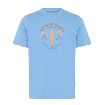 Blend Mens Big Size Denim Days Crew Neck TShirt