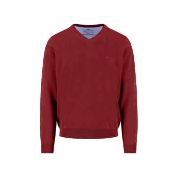 Fynch Hatton Mens Big Size Superfine Premium Cotton V Neck Jumper