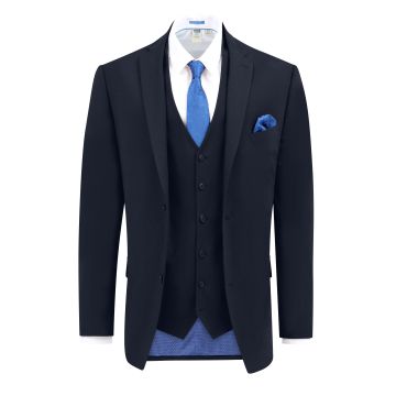 D555 Mens Big Size Plain Stretch Suit Jacket