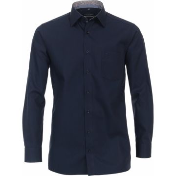 Casa Moda Mens Big Size Comfort Fit Non Iron Cotton Formal Long Sleeve Shirt With Breast Pocket