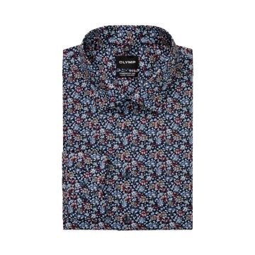 Olymp Mens Big Size Floral Print Long Sleeve Shirt