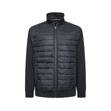 Kam Mens Big Size Bubble Panel Zip Front Top