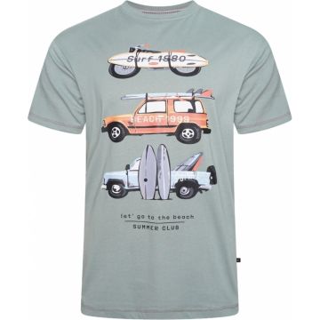 Kam Mens Big Size Summer Club Car And Bike Print TShirt