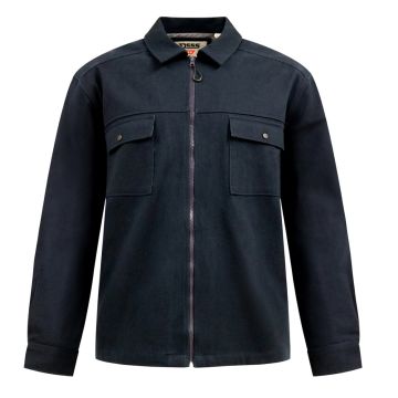 D555 Mens Big Size Zip Front Overshirt
