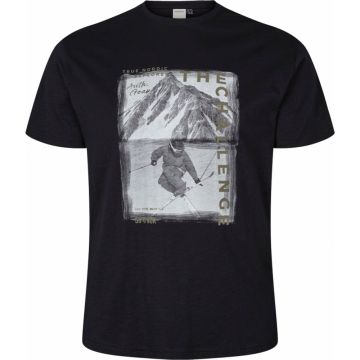 NORTH 56°4 Mens Big Size The Challenge Ski Print Cotton Crew Neck T Shirt