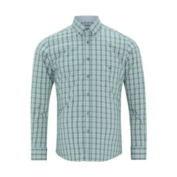 Drifter By Douglas and Grahame Mens Big Size Check Button Down Collar Casual Long Sleeve Shirt