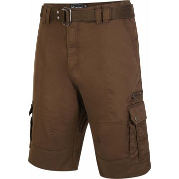 Kam Mens Big Size Belted Cargo Stretch Short