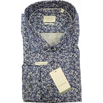 Eterna Mens Big Size Floral Pattern Comfort Fit Formal Long Sleeve Shirt