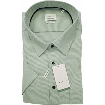 Eterna Mens Big Size Comfort Fit Micro Check Cotton Formal Short Sleeve Shirt