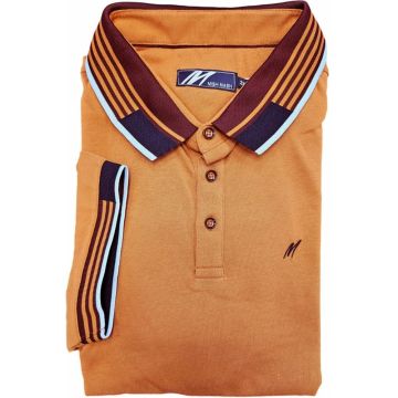 Mish Mash Mens Big Size Pattern Contrast Fashion Polo