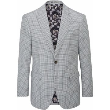 Skopes Mens Big Size Dogtooth Pattern Single Breasted Sports Jacket