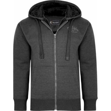 Kam Mens Big Size Sherpa Lined Hoody