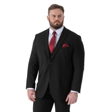 D555 Mens Big Size Plain Stretch Suit Jacket