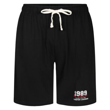 Ed Baxter Mens Big Size Cotton Varsity Lounge Short With Elastic and Drawstring Waistband