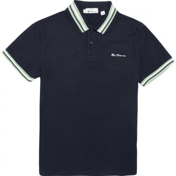 Ben Sherman Mens Big Size House Multi Stripe Collar Cotton Polo