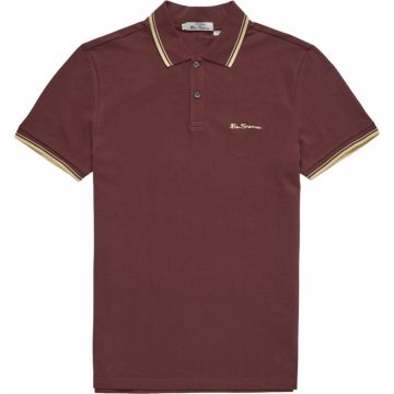 Ben Sherman Mens Big Size Organic Cotton Signature Fashion Polo Shirt