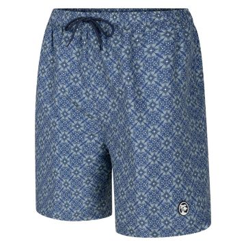 Espionage Mens Big Size Geometric Print Swim Short