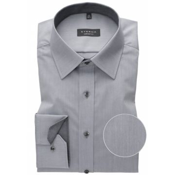 Eterna Mens Big Size Non Iron Cotton Comfort Fit Plain Formal Shirt