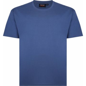 Mens Big Size Espionage Plain Crew  Neck Cotton T Shirt