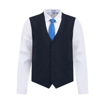 D555 Mens Big Size Plain Stretch Suit Waistcoat