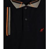 Mish Mash Mens Big Size Fasion Polo With Check Collar Detail