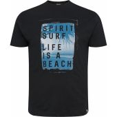 North 56 Mens Big Size Spirit Surf Print Cotton Crew Neck T Shirt
