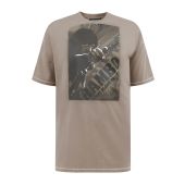 D555 Mens Big Size Rambo Print Crew Neck T Shirt