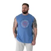 D555 Mens Big Size Miami Beach Sleeveless Tee