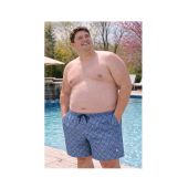 Espionage Mens Big Size Geometric Print Swim Short