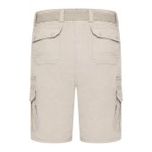 Kam Mens Big Size Belted Cargo Stretch Short