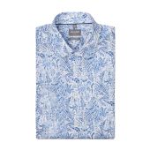 Olymp Mens Big Size Comfort Fit Paisley Print Non Iron Egyptian Cotton Casual Short Sleeve Shirt